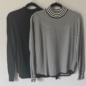 Madewell Mock Neck Turtleneck Sweaters, Size Small
